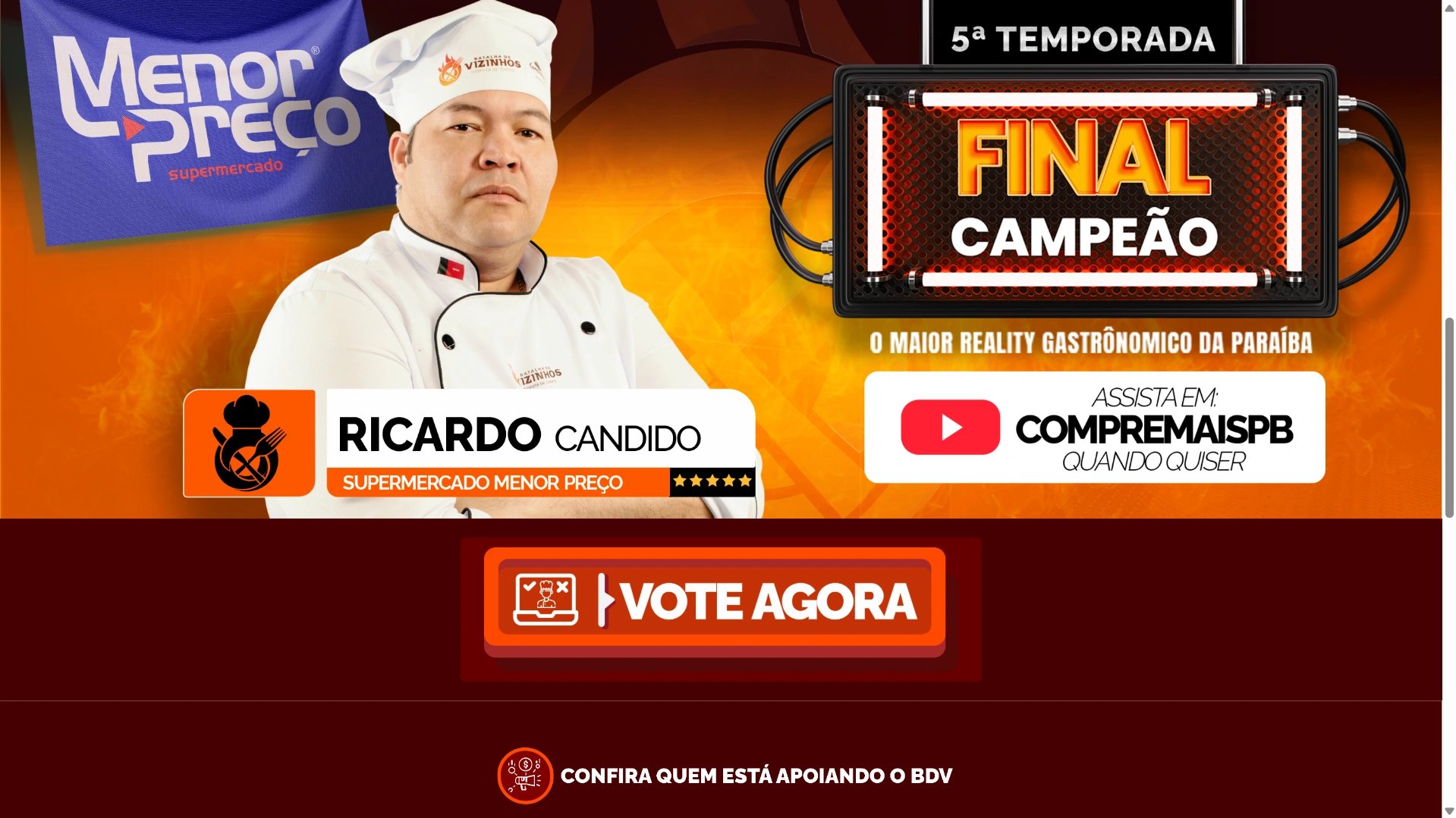 Sistema de votação online Batalha de Vizinhos