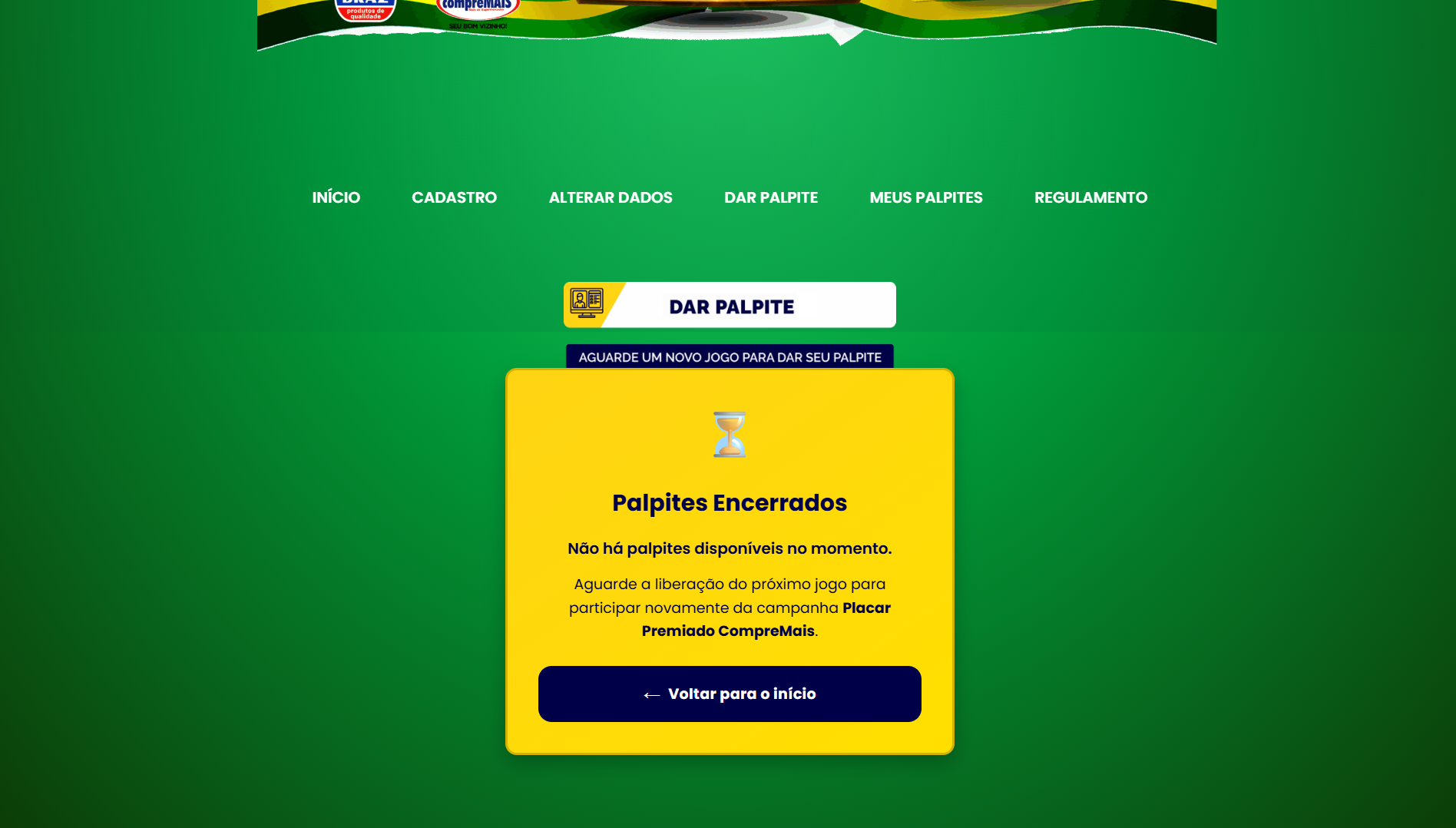 Sistema promocional Placar Premiado CompreMais